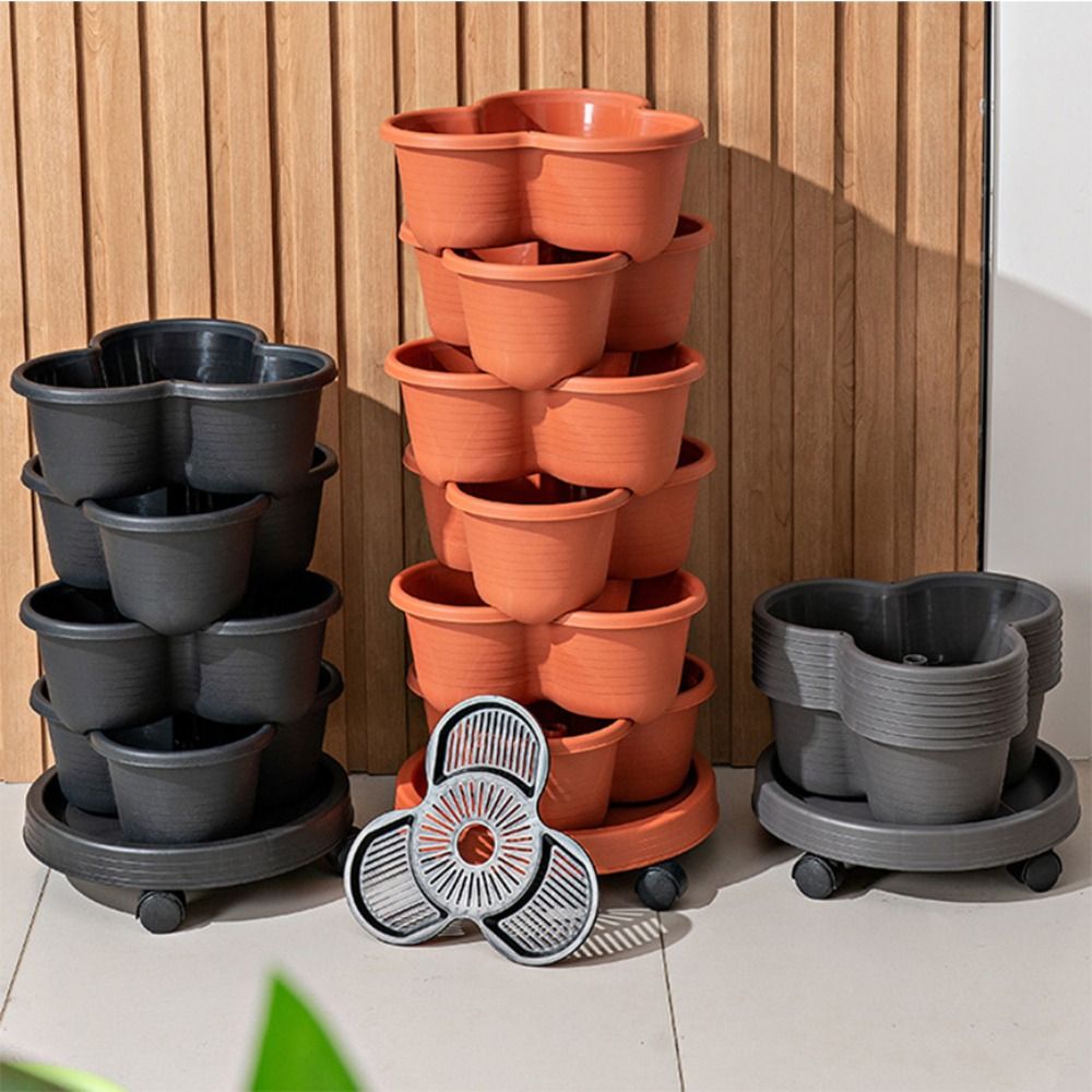 Vertical Planter - Pot Bunga Plastik Bertingkat Vertikal Baru