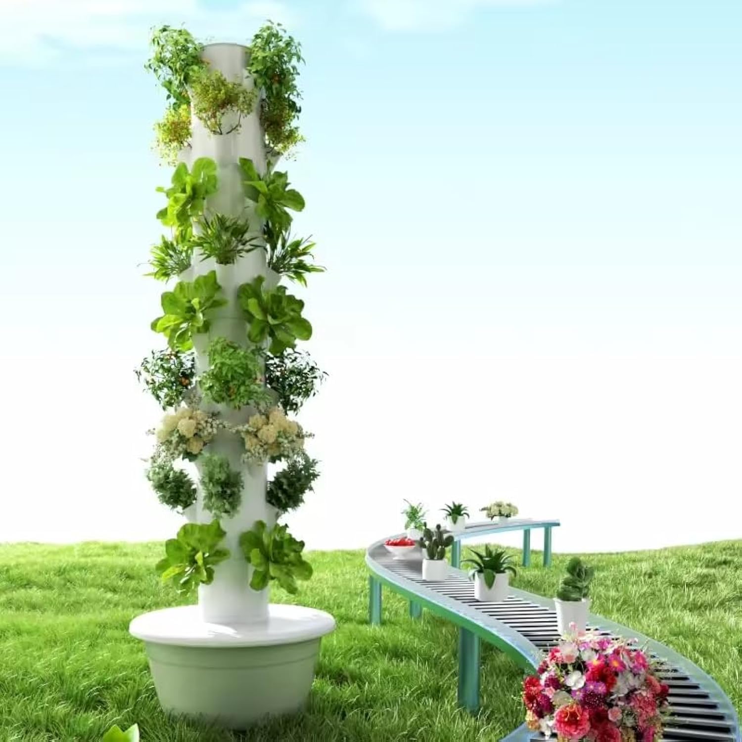Vertical Planter - Menara Hidroponik Vertikal Aeroponik untuk Buah