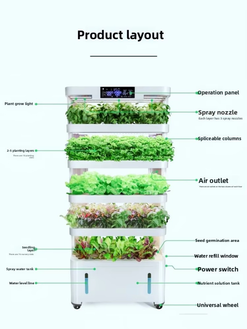 Peralatan budidaya tanpa tanah - Vertical Planter ulasan dan harga