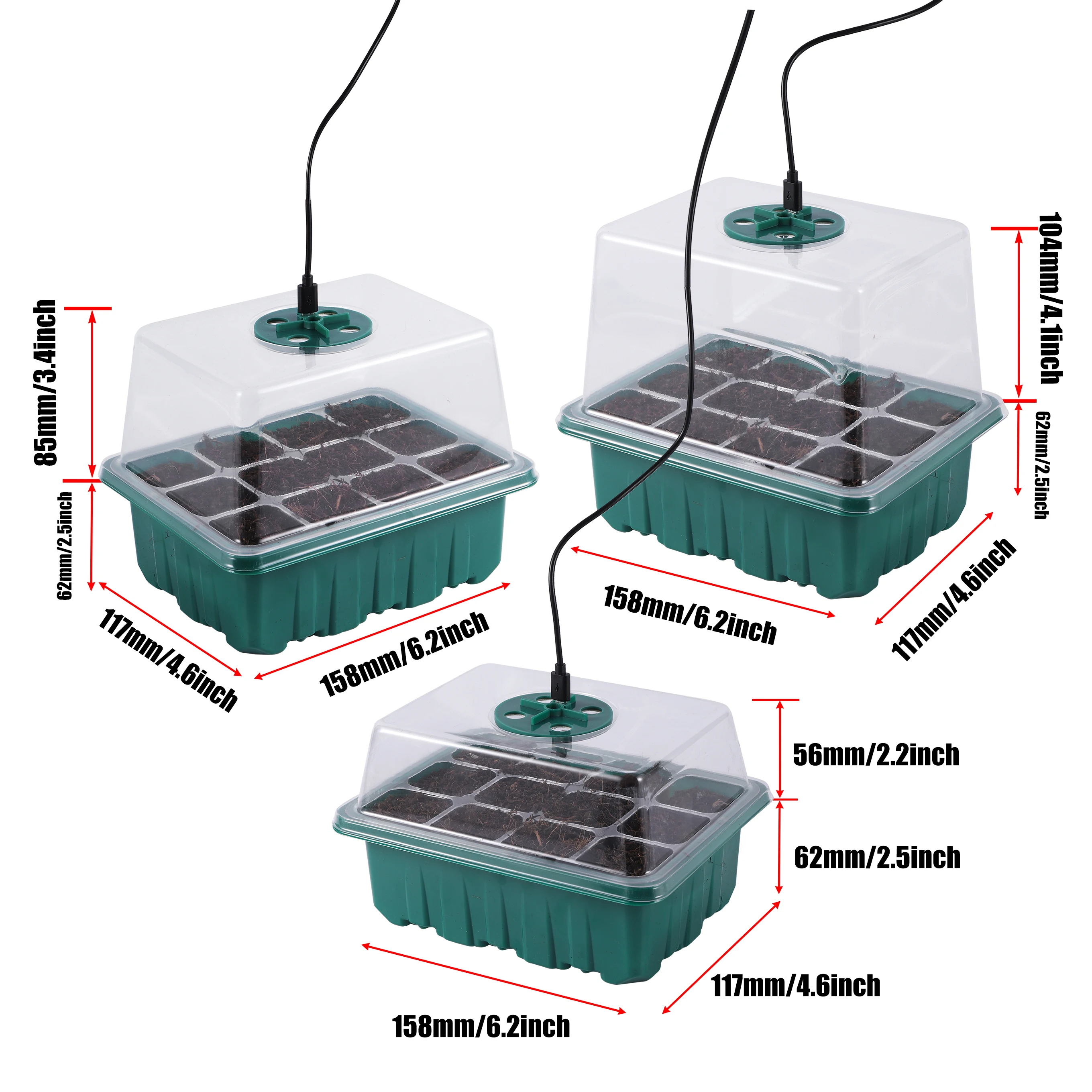5 Pak/Set Baki Pemula Benih Pe - Seed Starter Tray ulasan dan harga