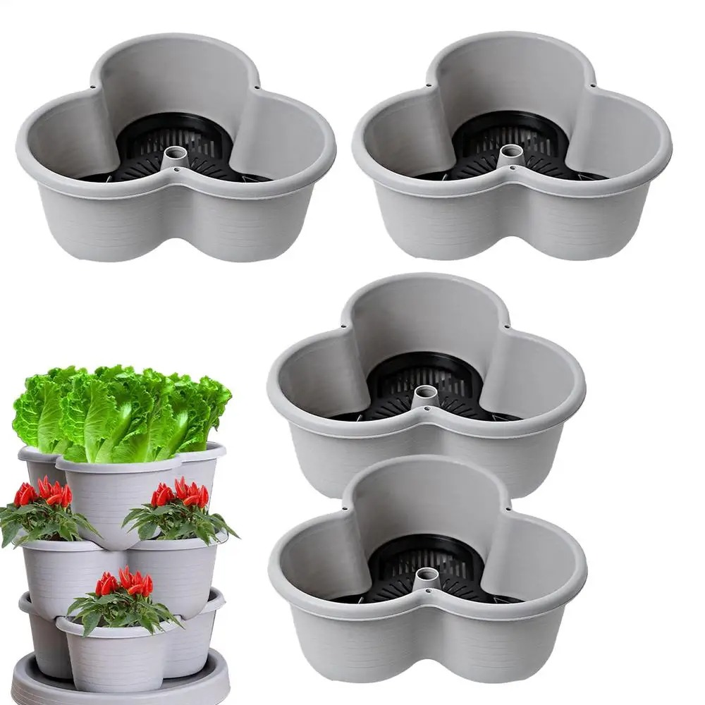 Pot Bunga Plastik Bertingkat V - Vertical Planter ulasan dan harga