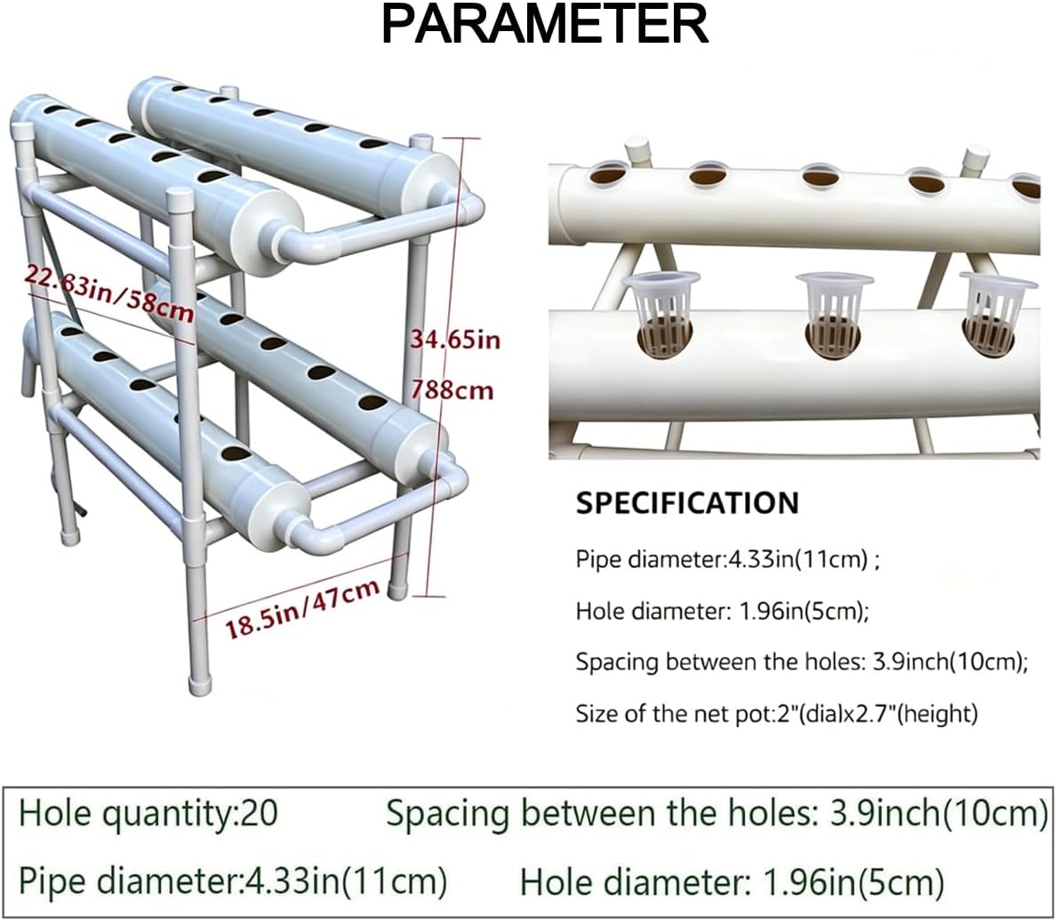 Sistem Penanaman Hidroponik 20 - Hydroponic Kit ulasan dan harga