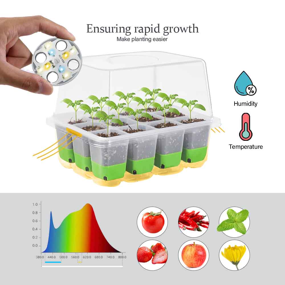 Kit baki tanaman lampu tumbuh  - Seed Starter Tray ulasan dan harga
