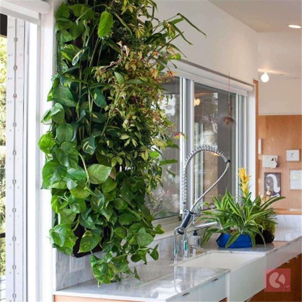1Pcs Tas Tanam Vertikal Gantun - Indoor Herb Garden ulasan dan harga