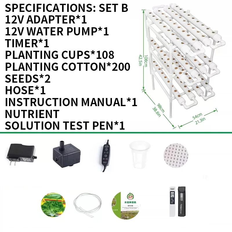 Paket Sistem Pertanian Tanpa T - Hydroponic Kit ulasan dan harga