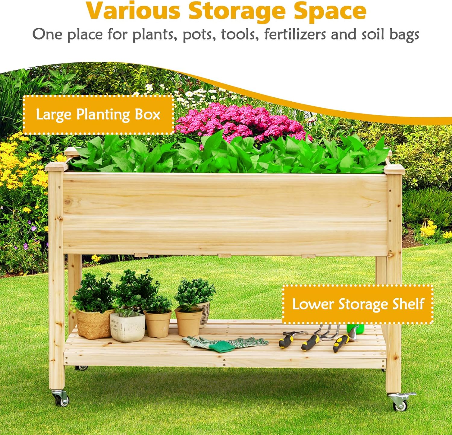 Tempat Tanam Kayu Bertingkat d - Raised Garden Bed ulasan dan harga