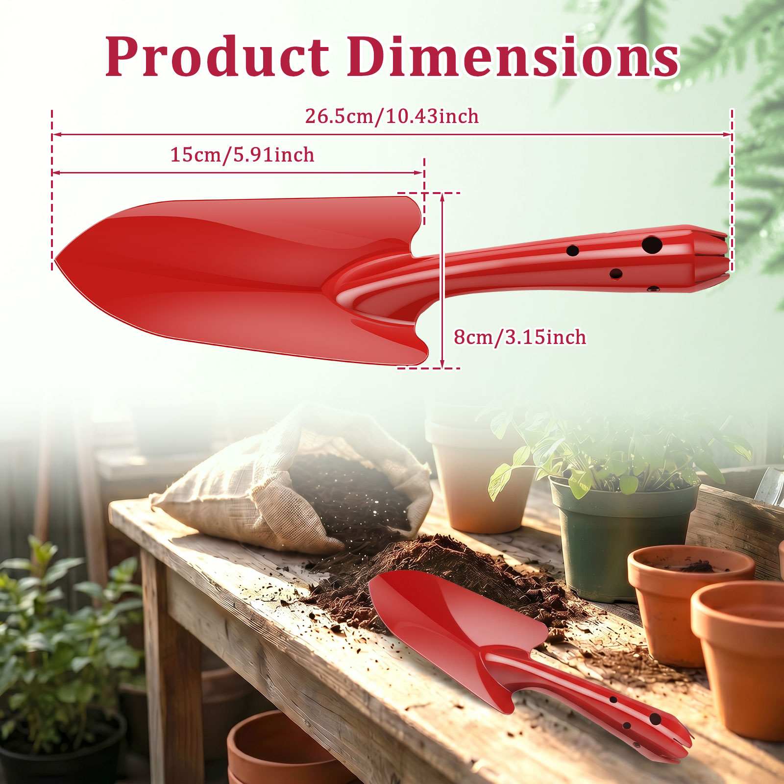Sekop Taman Logam Tahan Karat  - Trowel Garden Tools ulasan dan harga