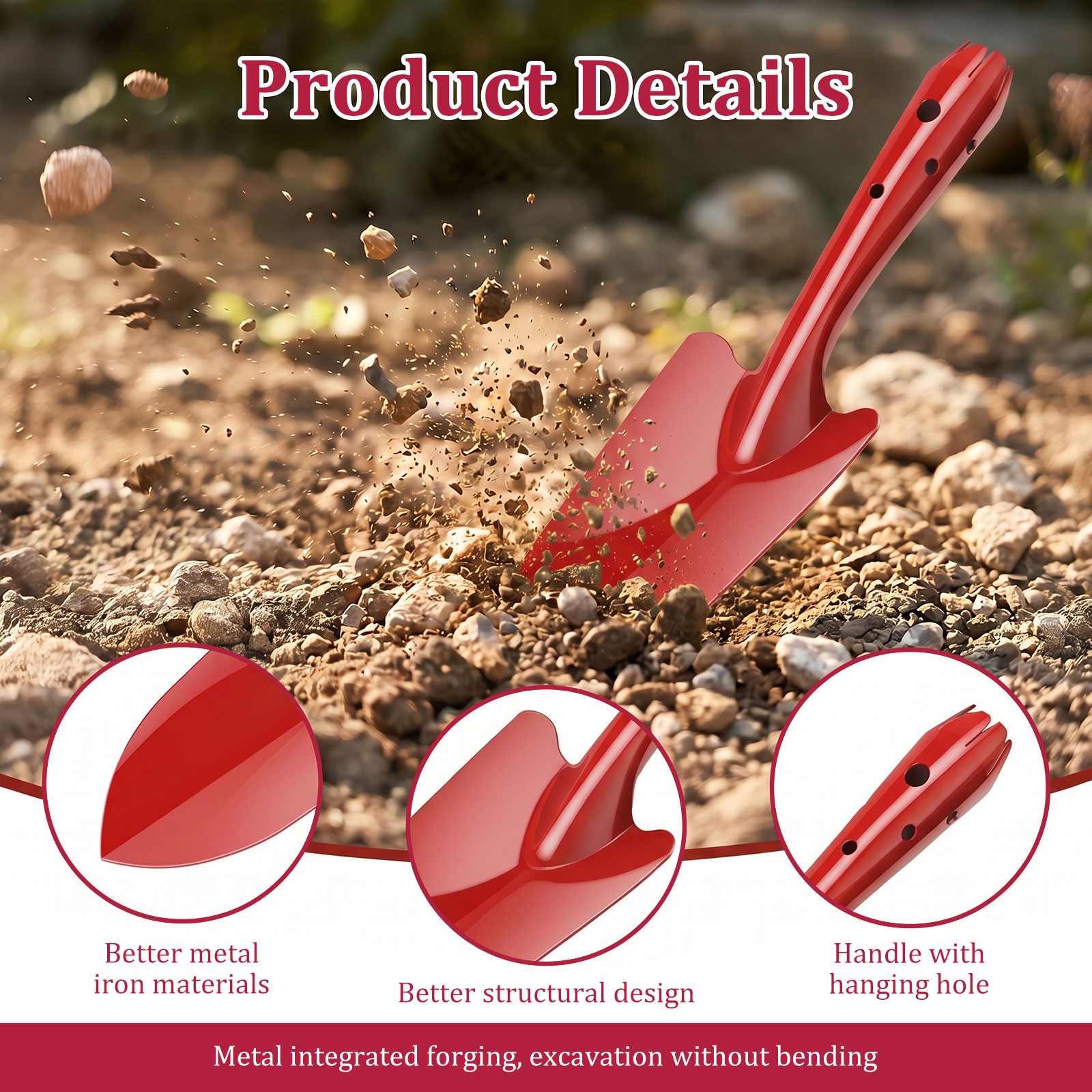 Sekop Taman Logam Tahan Karat  - Trowel Garden Tools ulasan dan harga