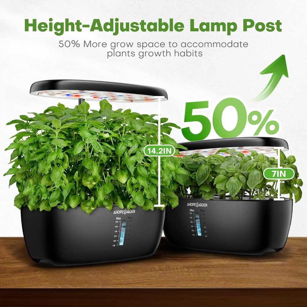 12 Pot Kebun Hidroponik dengan - Indoor Herb Garden ulasan dan harga