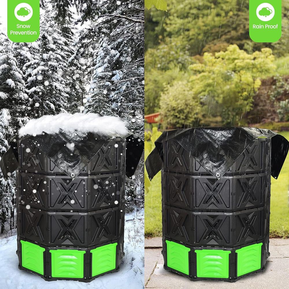 Tempat Kompos Luar Ruangan Uku - Compost Bin ulasan dan harga