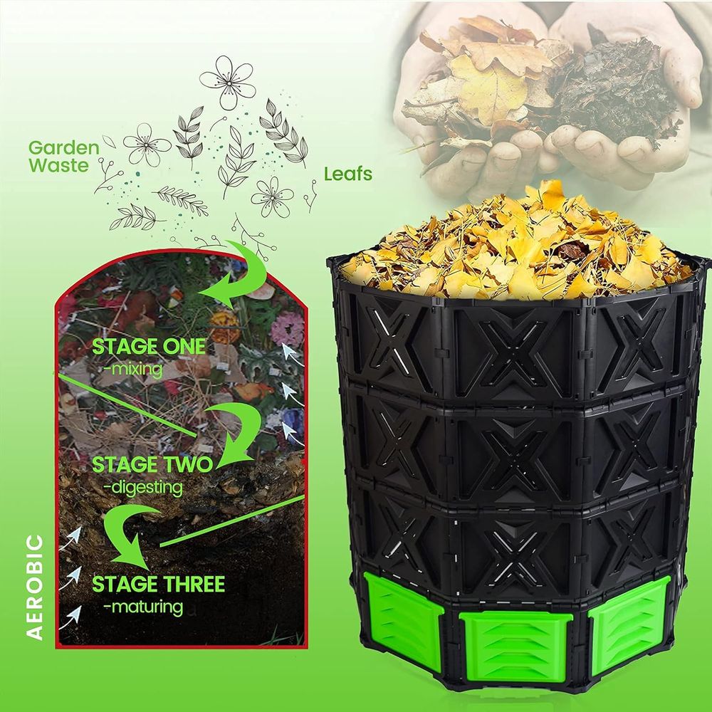 Tempat Kompos Luar Ruangan Uku - Compost Bin ulasan dan harga