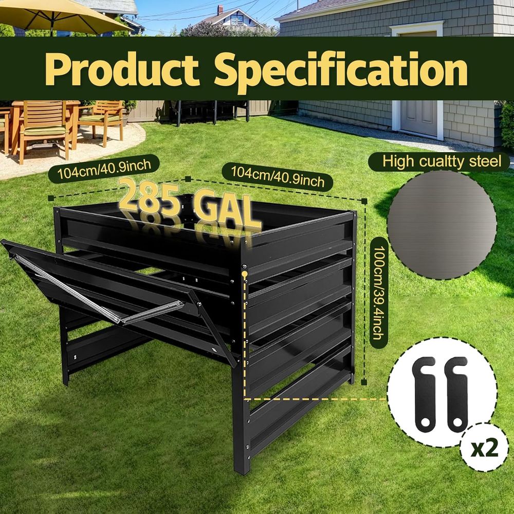 Tempat Kompos Luar Ruangan - T - Compost Bin ulasan dan harga