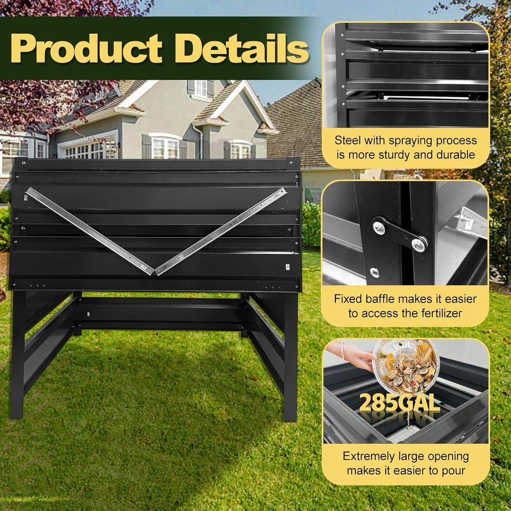 Tempat Kompos Luar Ruangan - T - Compost Bin ulasan dan harga