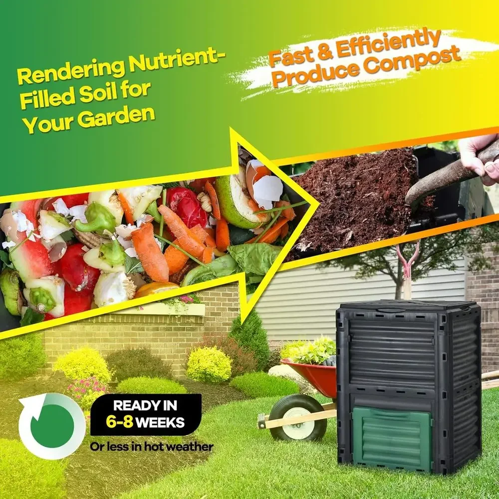 Tempat Sampah Kompos Luar Ruan - Compost Bin ulasan dan harga