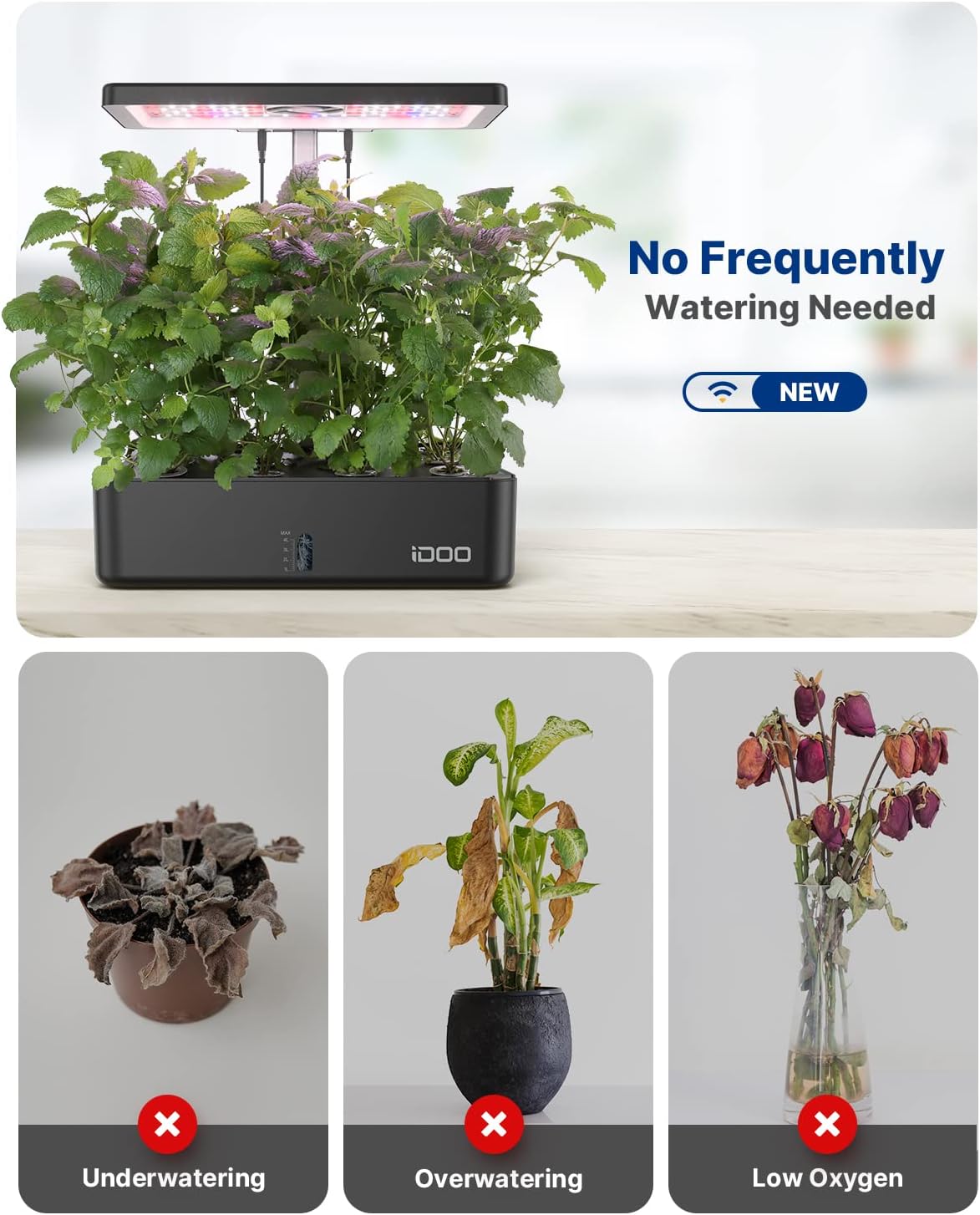 Sistem Penanaman Hidroponik Wi - Indoor Herb Garden ulasan dan harga